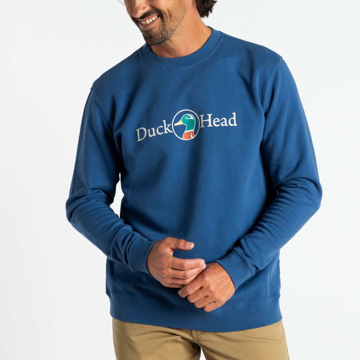 Duck Head Vintage Logo Crewneck Sweatshirt Varsity Blue / XL