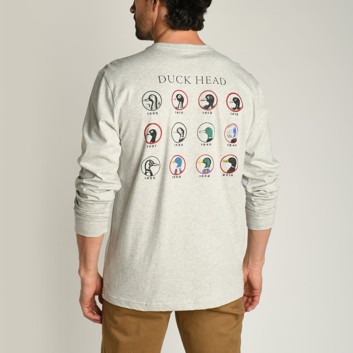 Timeline Long Sleeve T-Shirt – Duck Head