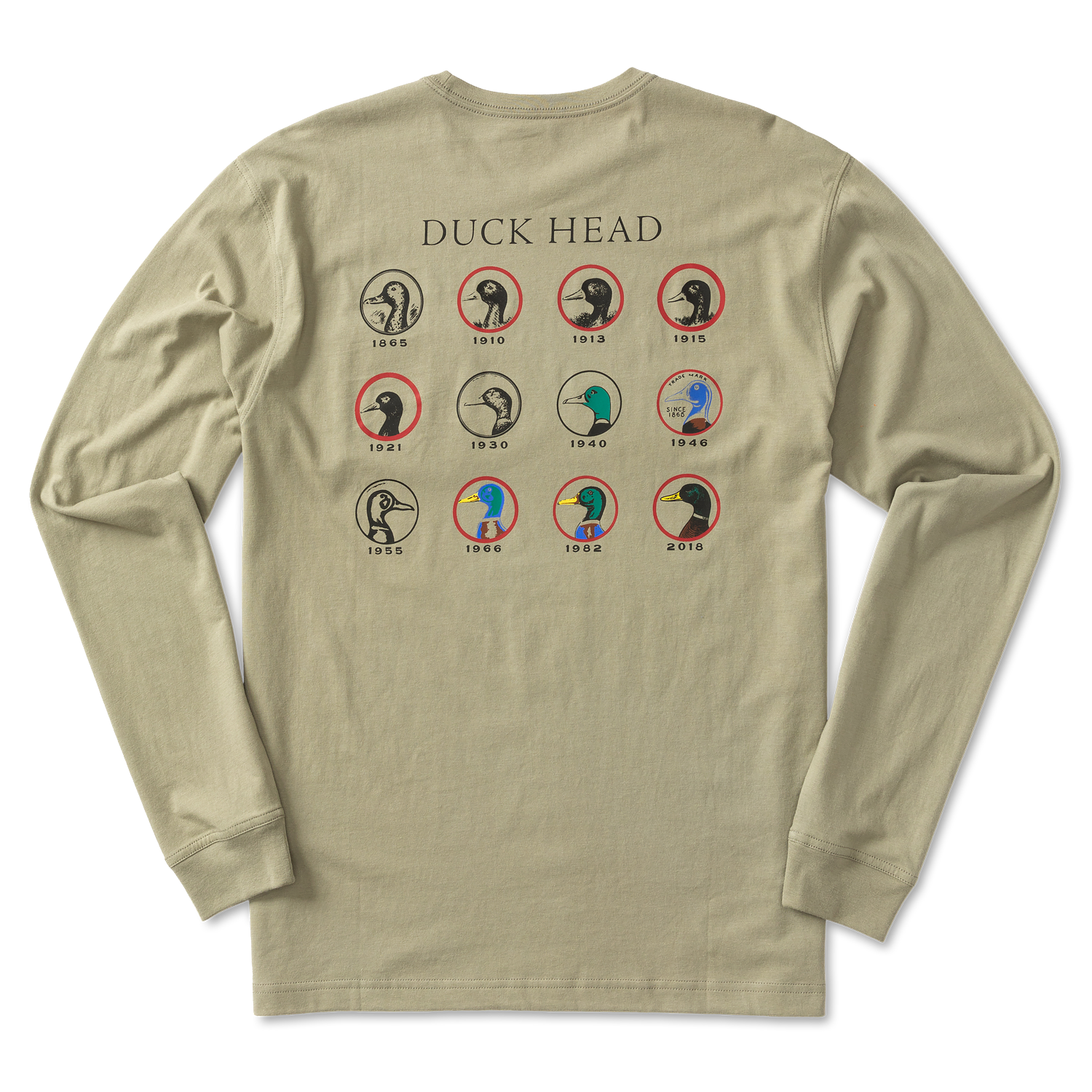 Timeline Long Sleeve T-Shirt – Duck Head